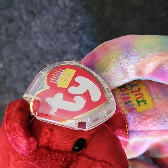 🌴3/$15🌴 July Birthday Bear kids/adults teddy bear red kids plush celebrate - Picture 3 of 9